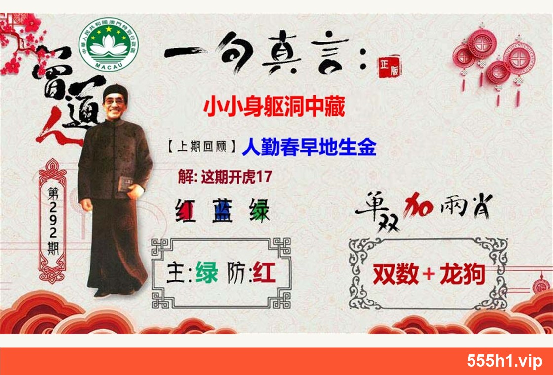 彩色图纸 · 一句真言澳彩版配图，标注 555h1.vip